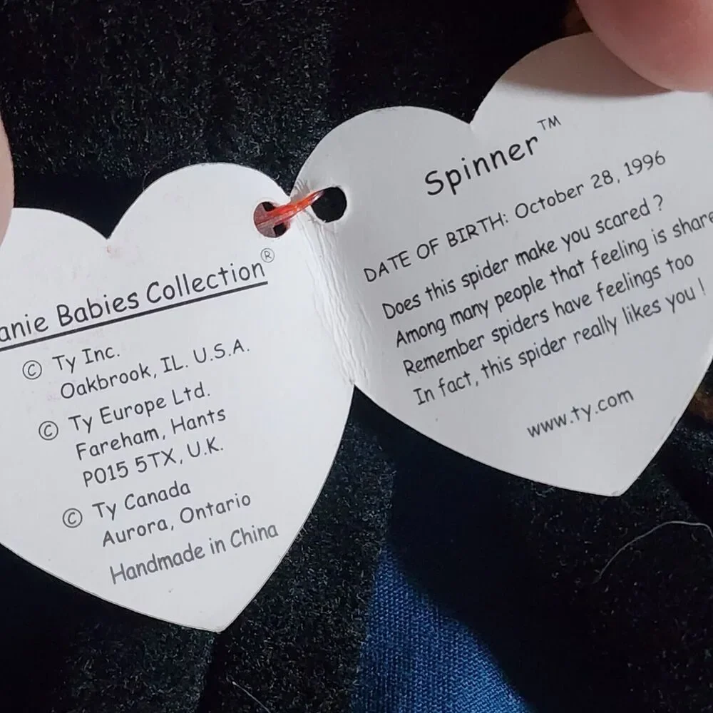 Ty Beanie Baby Spinner The Spider Toy